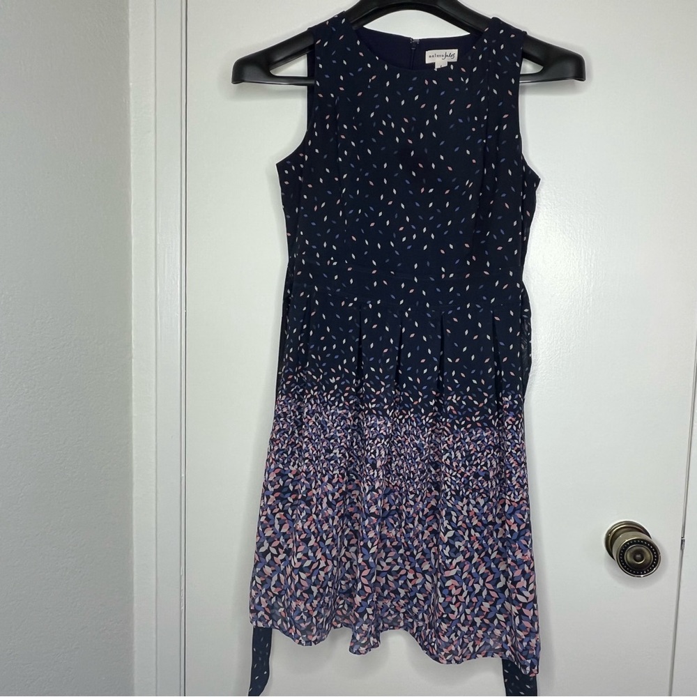 Maison Jules Dress 4 Blue Polka Dot Sleeveless